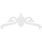 Ekena Millwork Pitch Florence Architectural Grade PVC Gable Pediment, 60"W x 25"H x 1"P (10/12) GPP060X025X100FLO - alternate 3